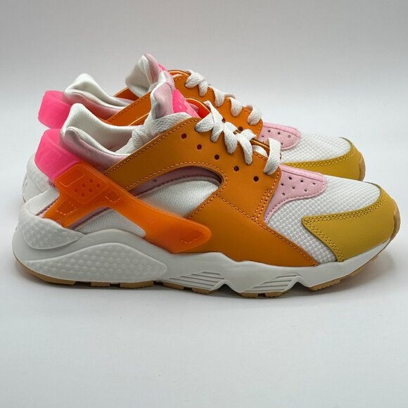 Women's Nike Air Huarache Summit White/Hyper Pink-Solar Flare Sz 7  DX2674-100 - Picture 4 of 13